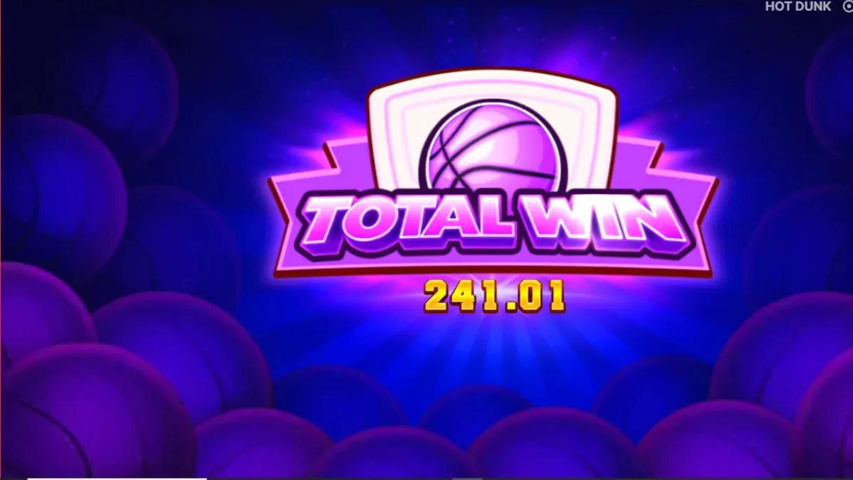 Giao diện trò chơi slot Hot Dunk với chủ đề bóng rổ sôi động